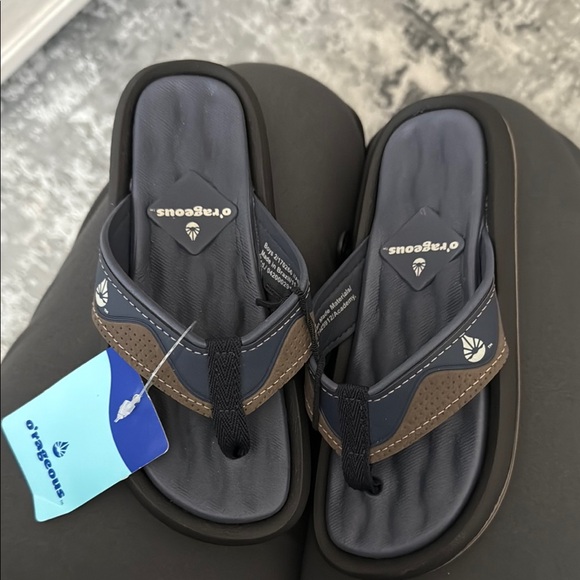 O'Neill Other - O’rageous Blue grey and Brown Flip Flops
